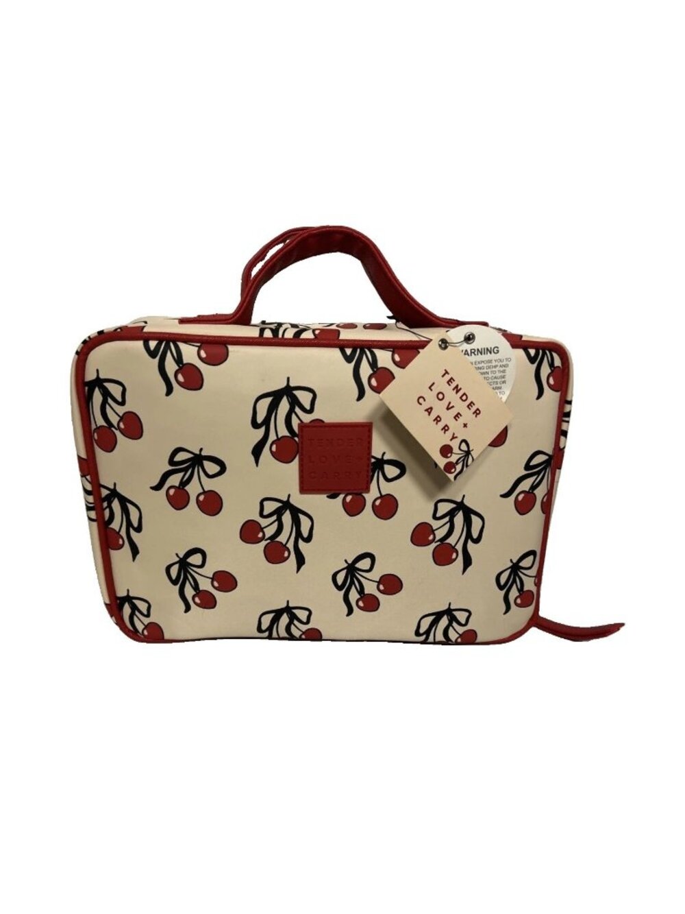 Tender Love + Carry Weekender Hanging Travel Organizer Make Up Bag Cherry NWT
